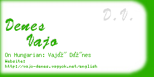 denes vajo business card